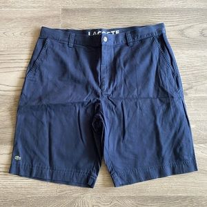 Men’s navy Lacoste shorts
